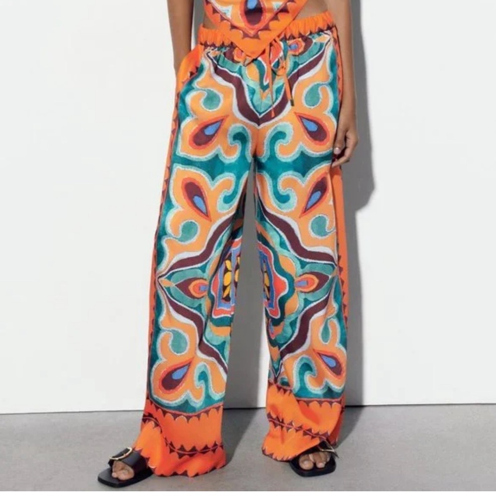 Zara Bandana Printed Pants